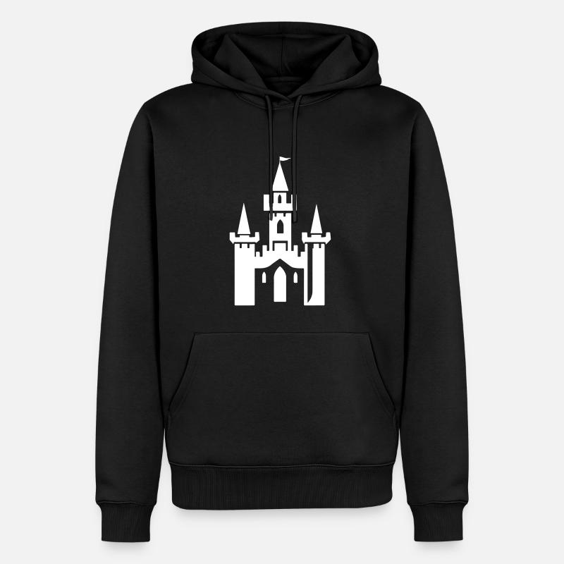 Château Symbole Château - Sweat à capuche Premium bio Homme - noir