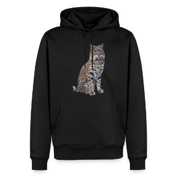 Lynx - Sweat à capuche Premium bio Homme - noir - Devant - Nico (187cm)