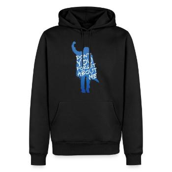 The Breakfast Club Don´t You Forget About Me - Sweat à capuche Premium bio Homme - noir - Devant - Nico (187cm)
