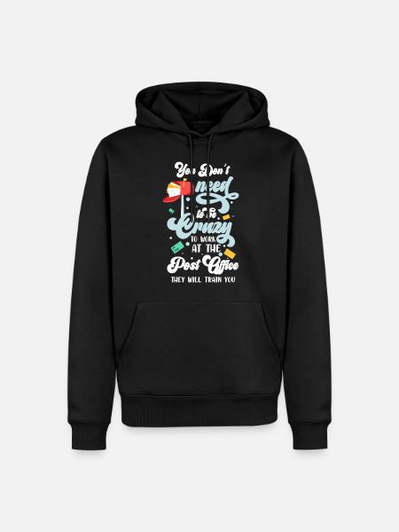 Postman letters Parcel carrier - Men’s Premium Organic Hoodie - black