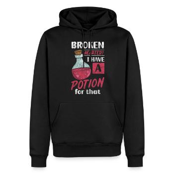 Potion de guérison Herbal Medicine Shaman en bonne santé - Sweat à capuche Premium bio Homme - noir - Devant - Nico (187cm)