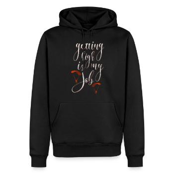 Skydiving Jumping Sports - Men’s Premium Organic Hoodie - black - Front - Nico (187cm)
