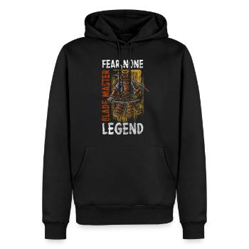 Swordsman Fighter Japan Victory - Sweat à capuche Premium bio Homme - noir - Devant - Nico (187cm)
