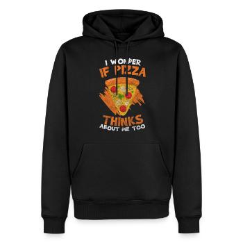 Pizza Pizzaofen Pizzabäcker Köstlich - Männer Premium Bio Hoodie - Schwarz - Vorne - Nico (187cm)