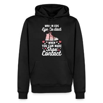 Schuhsammler Shopping Sammlung Horten - Männer Premium Bio Hoodie - Schwarz - Vorne - Nico (187cm)