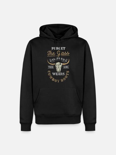 Wild West Rider Lasso - Men’s Premium Organic Hoodie - black