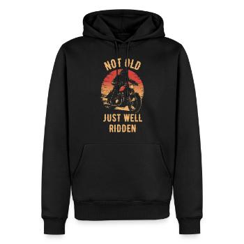 Motorrad Vintage Pensionär Rentner - Männer Premium Bio Hoodie - Schwarz - Vorne - Nico (187cm)