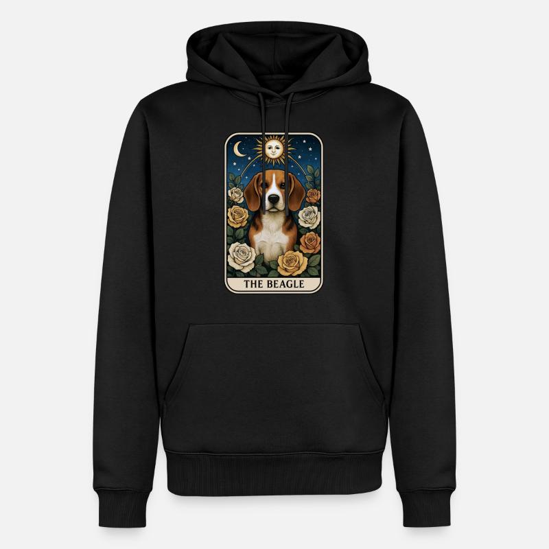 Beagle - Männer Premium Bio Hoodie - Schwarz