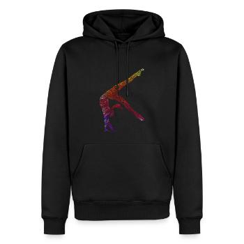 Gymnastic - Premium Design - Männer Premium Bio Hoodie - Schwarz - Vorne - Nico (187cm)