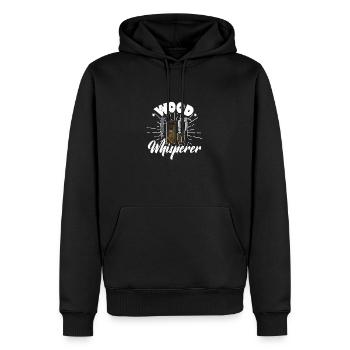 charpentier menuiserie menuiserie profession de menuisier - Sweat à capuche Premium bio Homme - noir - Devant - Nico (187cm)