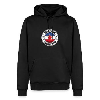 Jugoslavija Yugoslavia Jugo Tito SFRJ Jugoslawien - Männer Premium Bio Hoodie - Schwarz - Vorne - Nico (187cm)