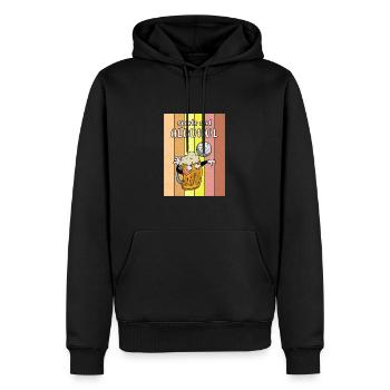 Volleyball Bier Biertrinker Volleyballtrainer - Männer Premium Bio Hoodie - Schwarz - Vorne - Nico (187cm)