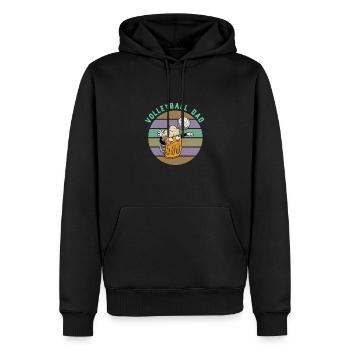 Volleyball Bier Biertrinker Volleyballtrainer - Männer Premium Bio Hoodie - Schwarz - Vorne - Nico (187cm)