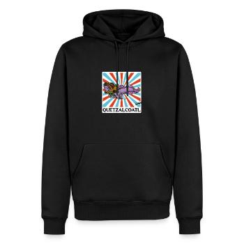 Quetzalcoatl Axolotl Mexico Aztecs Deity - Men’s Premium Organic Hoodie - black - Front - Nico (187cm)