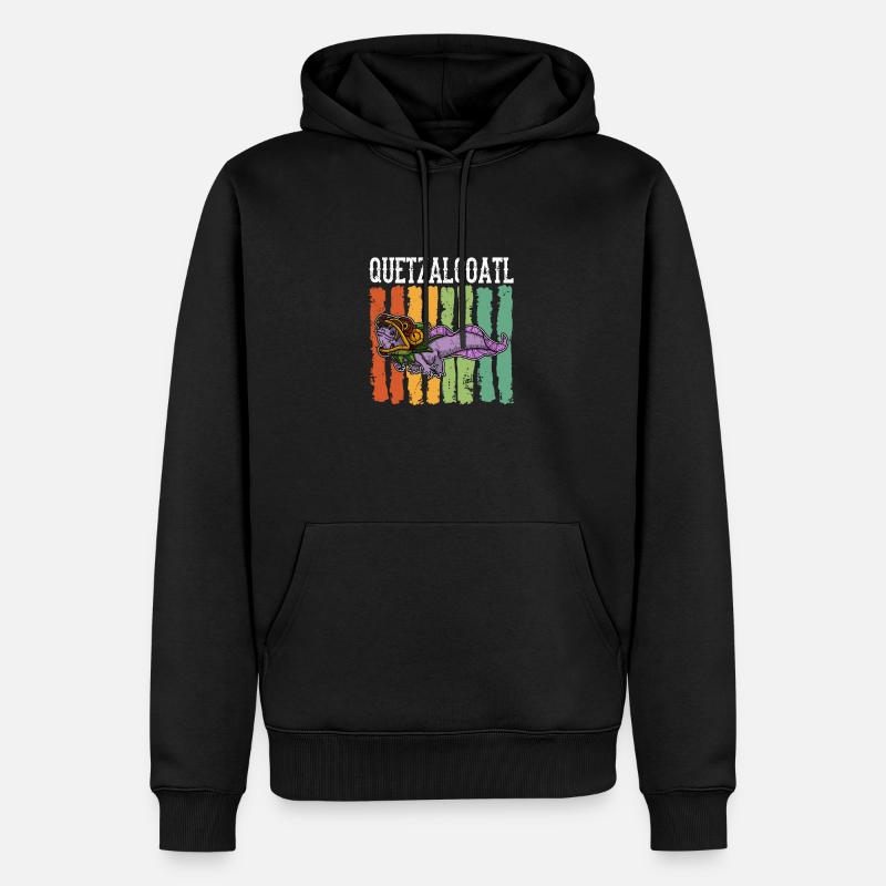 Quetzalcoatl Axolotl Mexique Divinité Aztèque - Sweat à capuche Premium bio Homme - noir