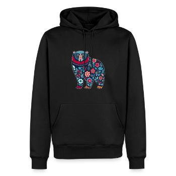 Russische Tradition Weihnachten - Männer Premium Bio Hoodie - Schwarz - Vorne - Nico (187cm)