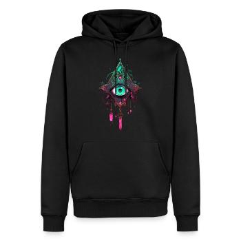 Dreamcatcher #1 - Men’s Premium Organic Hoodie - black - Front - Nico (187cm)