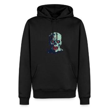 Schreckliche Ghul-Illustration - Männer Premium Bio Hoodie - Schwarz - Vorne - Nico (187cm)