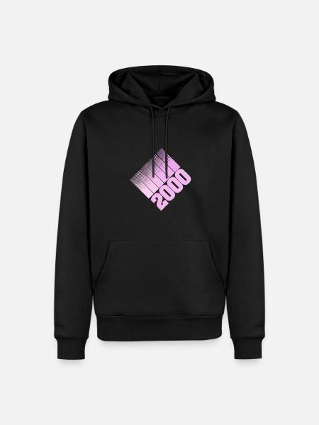 Mama 2000 - Männer Premium Bio Hoodie - Schwarz