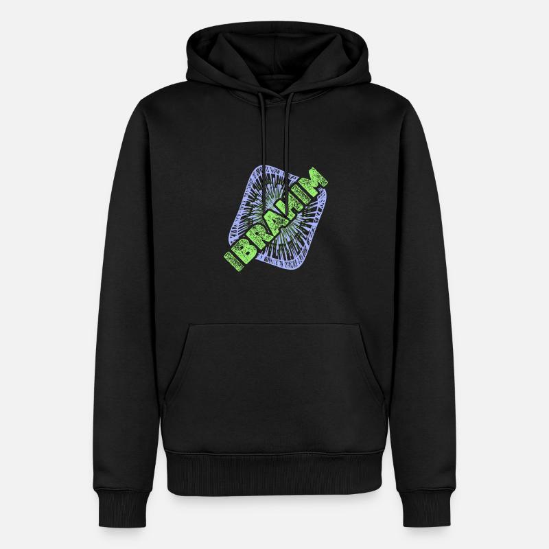 Name Ibrahim - Männer Premium Bio Hoodie - Schwarz