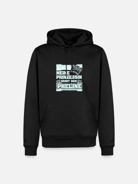 Pheline als Mädchenname - Männer Premium Bio Hoodie - Schwarz