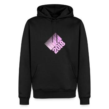 Eltern 2018 - Männer Premium Bio Hoodie - Schwarz - Vorne - Nico (187cm)