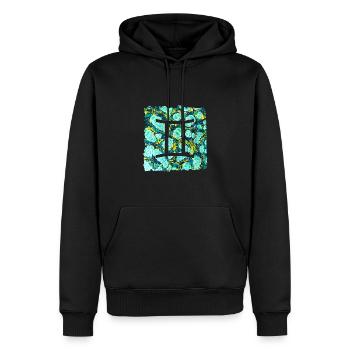 zwillinge e 241 - Männer Premium Bio Hoodie - Schwarz - Vorne - Nico (187cm)
