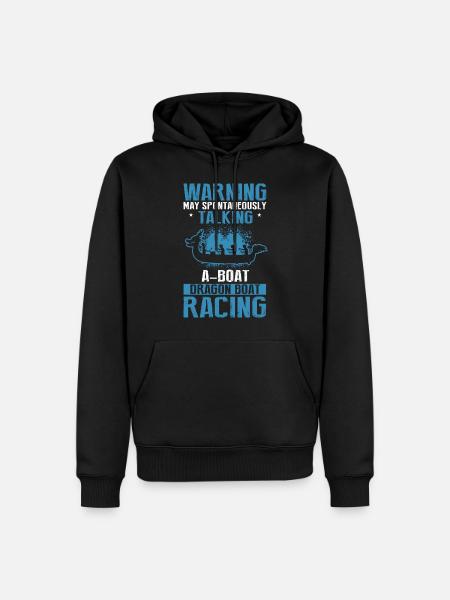 Drachenboot Trainer und Drachenboot - Männer Premium Bio Hoodie - Schwarz