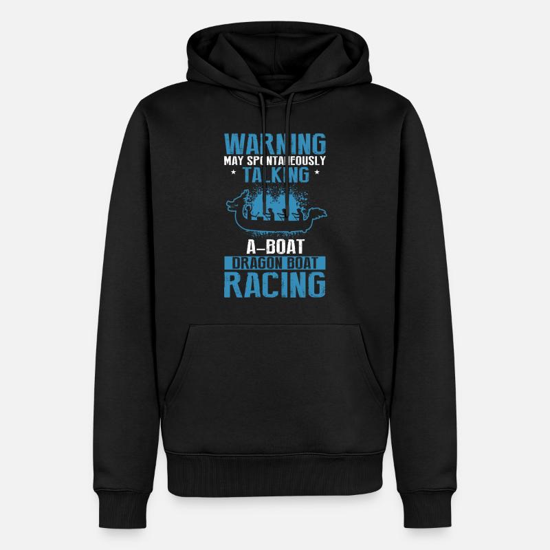 Drachenboot Trainer und Drachenboot - Männer Premium Bio Hoodie - Schwarz