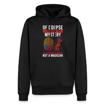 Forensische Kriminologie und Tatort-Ermittler - Männer Premium Bio Hoodie - Schwarz - Vorne - Nico (187cm)