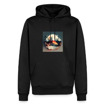 SURREAL - Men’s Premium Organic Hoodie - black - Front - Nico (187cm)