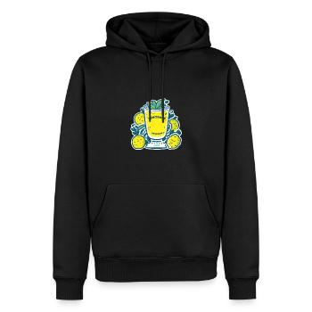 Fresh Lemonade - Men’s Premium Organic Hoodie - black - Front - Nico (187cm)