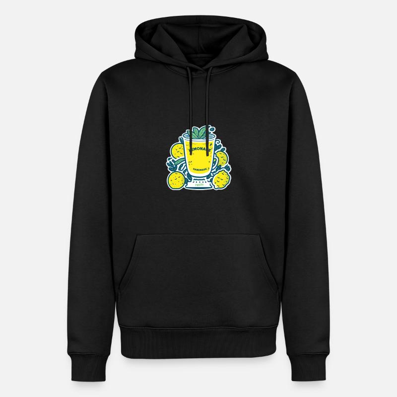 Fresh Lemonade - Männer Premium Bio Hoodie - Schwarz