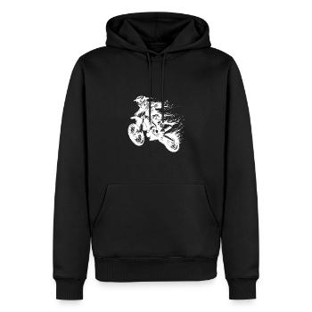 Motorsport Hobby Machine tout-terrain en saut - Sweat à capuche Premium bio Homme - noir - Devant - Nico (187cm)