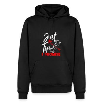 Bogenschießen Bogenschütze mit dem Pfeil schießen - Männer Premium Bio Hoodie - Schwarz - Vorne - Nico (187cm)