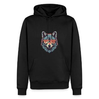 Bad Boy - Männer Premium Bio Hoodie - Schwarz - Vorne - Nico (187cm)