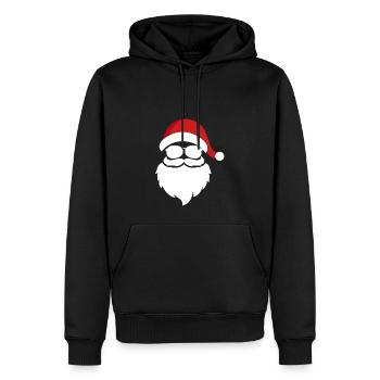 Santa - Männer Premium Bio Hoodie - Schwarz - Vorne - Nico (187cm)