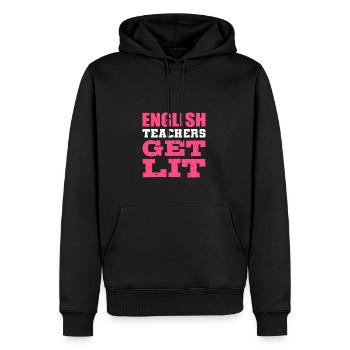 Lehrer wird beleuchtet ESL -Lehrer Gift - Männer Premium Bio Hoodie - Schwarz - Vorne - Nico (187cm)