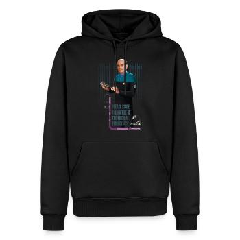 Star Trek Voyager Urgence Médicale - Sweat à capuche Premium bio Homme - noir - Devant - Nico (187cm)