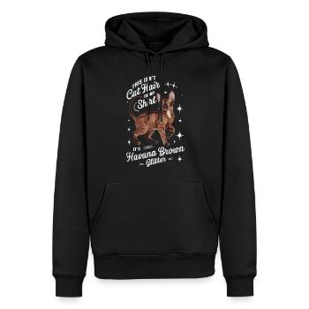 Katze Havanna Braun Geschenk - Männer Premium Bio Hoodie - Schwarz - Vorne - Nico (187cm)