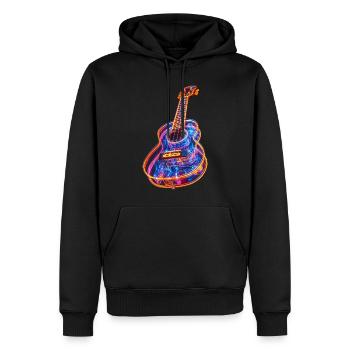 Ukulele - Männer Premium Bio Hoodie - Schwarz - Vorne - Nico (187cm)