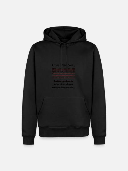 Cher Père Noël cadeaux - Sweat à capuche Premium bio Homme - 