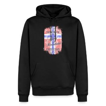 Norway Geiranger Fjord - Vintage Flag - Männer Premium Bio Hoodie - Schwarz - Vorne - Nico (187cm)