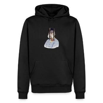 Kaiser Franz Joseph - Männer Premium Bio Hoodie - Schwarz - Vorne - Nico (187cm)