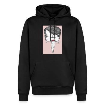 Tänzer - Männer Premium Bio Hoodie - Schwarz - Vorne - Nico (187cm)