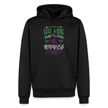 coffeecups blogging christmas article drive funny - Men’s Premium Organic Hoodie - black - Front - Nico (187cm)