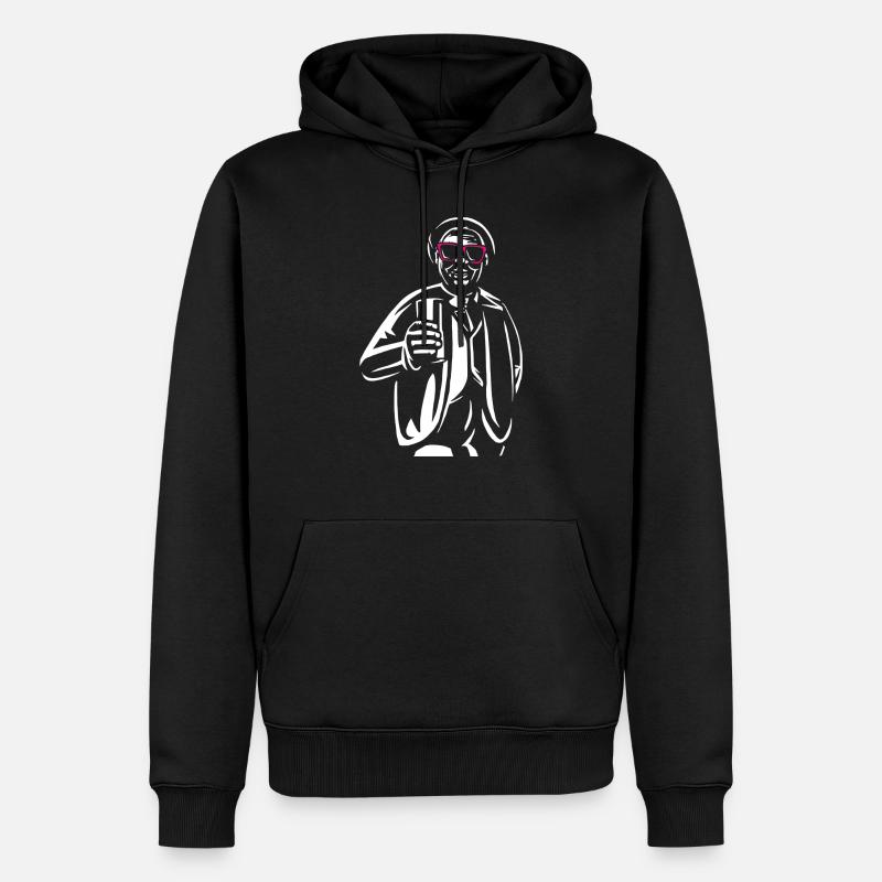 Mainzer Schoppenstecher - Männer Premium Bio Hoodie - Schwarz
