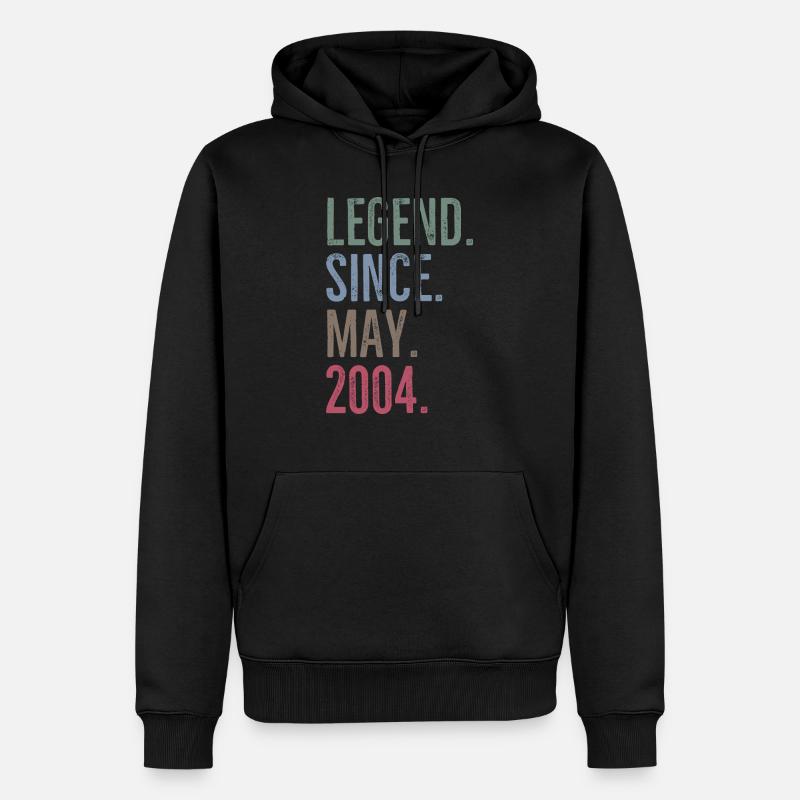 Légende depuis mai 2004 - Sweat à capuche Premium bio Homme - noir