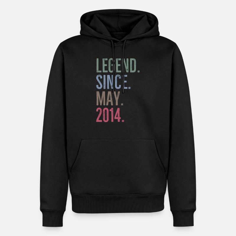 Légende depuis mai 2014 - Sweat à capuche Premium bio Homme - noir
