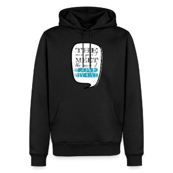 animal love cat owner present pet lover - Männer Premium Bio Hoodie - Schwarz - Vorne - Nico (187cm)
